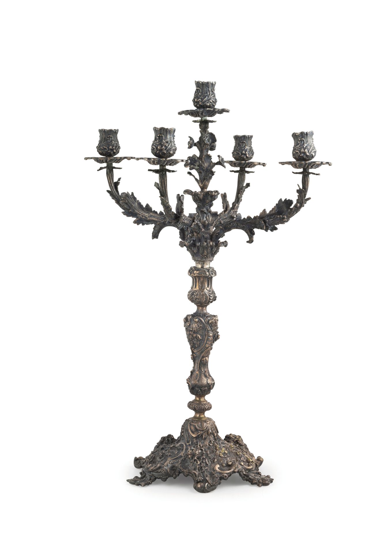 COPPIA DI CANDELABRI IN ARGENTO, MILANO, XX SECOLO - Image 2 of 2