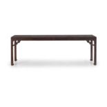 GRANTE TAVOLO A CONSOLE IN LEGNO A PATINA SCURA,