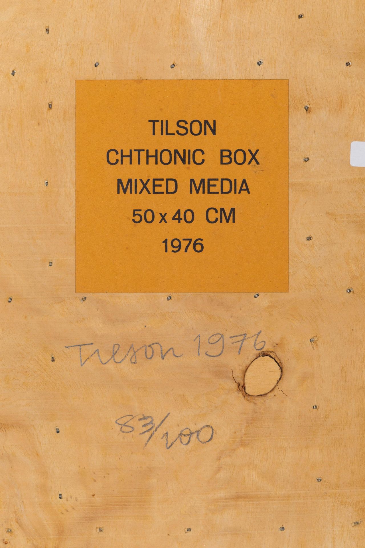 JOE TILSON - Image 3 of 6