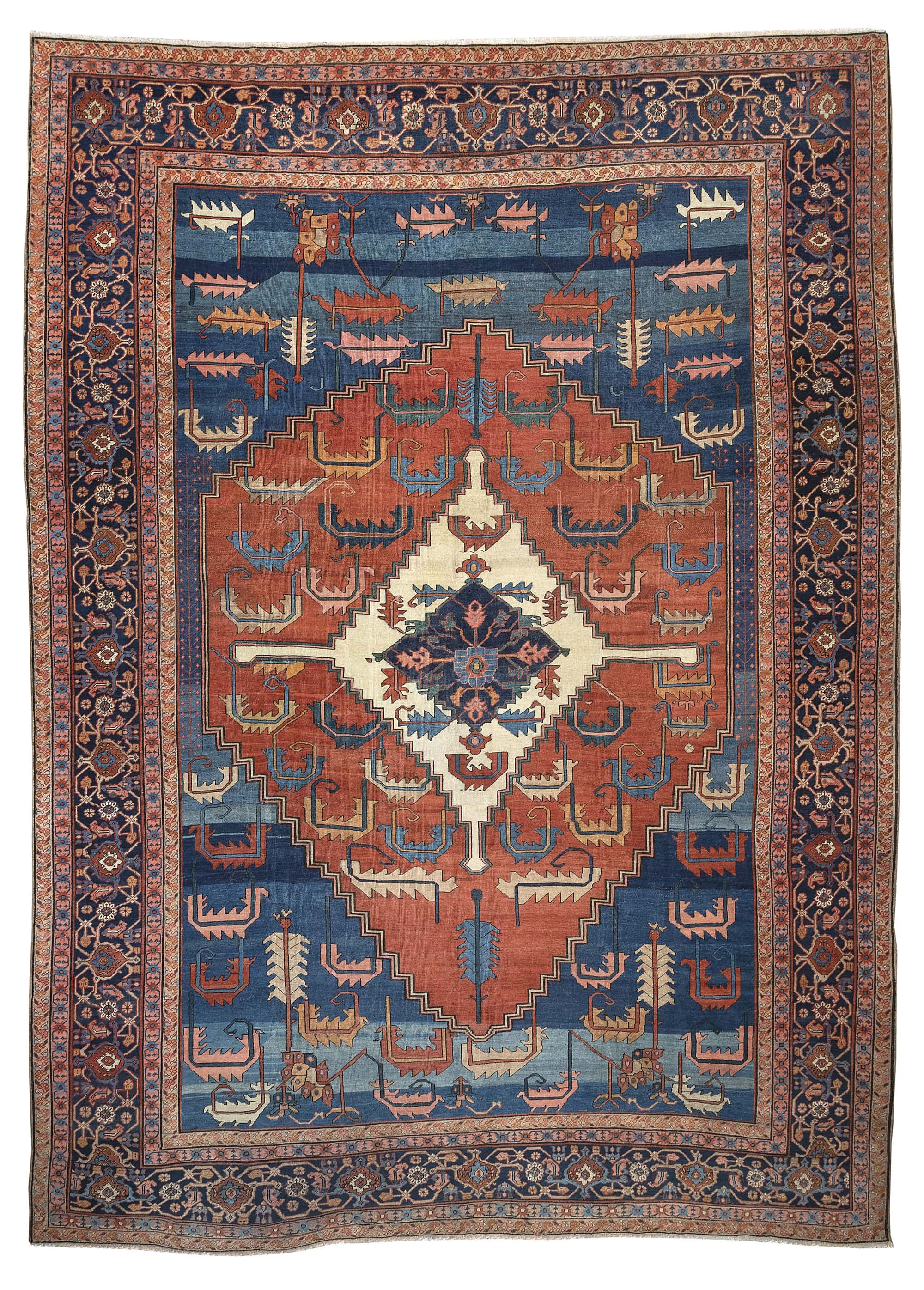 TAPPETO BACKSHAIESH, AZEIRBAIJAN, PERSIA, 1880 CIRCA