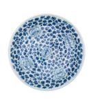 A LARGE BLUE AND WHITE SAUCER DISH, CHINA, 19TH CENTURY