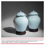 **A VERY RARE PAIR OF CEREMONIAL WHITE-GLAZED PORCELAIN