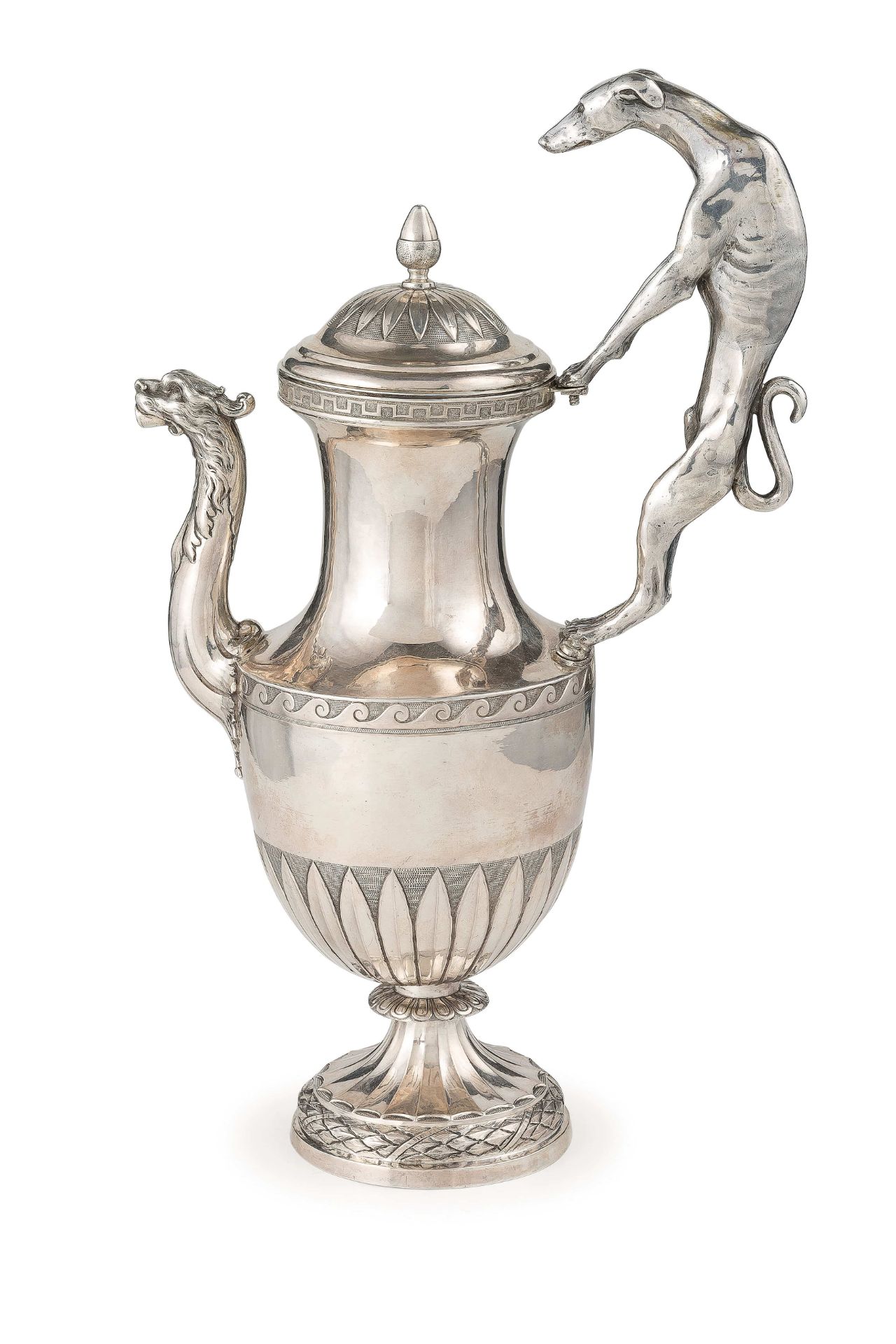 GRANDE CAFFETTIERA IN ARGENTO, ROMA, 1795-1797,