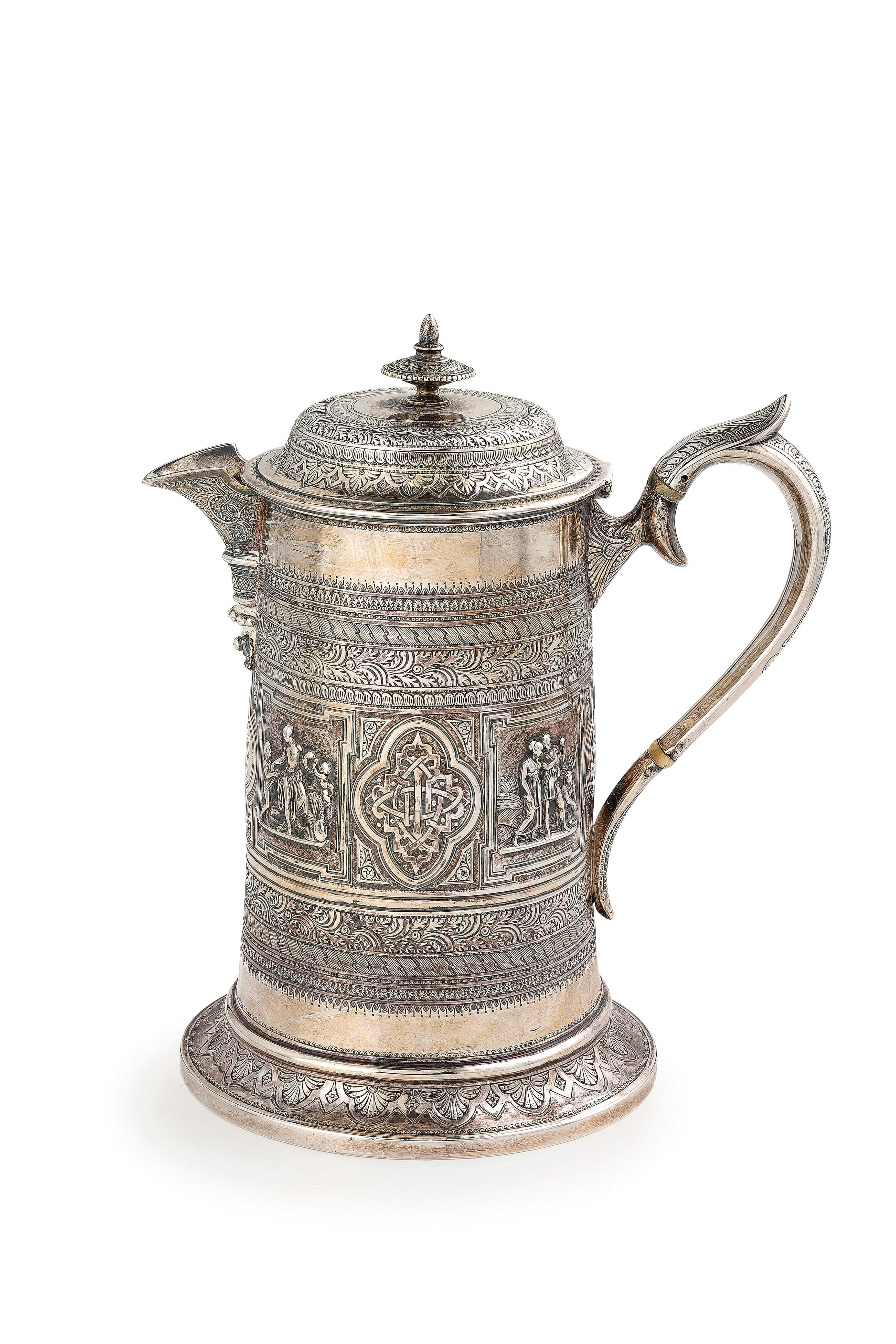 *§ TANKARD IN ARGENTO, GLASGOW, 1872,