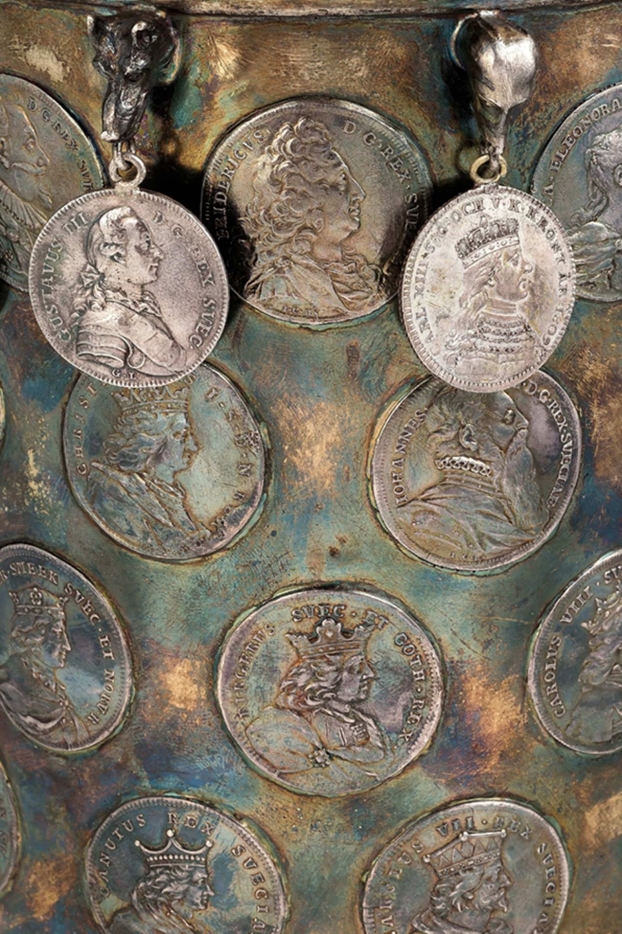 BOCCALE COMMEMORATIVO IN ARGENTO, SVEZIA, XIX SECOLO - Image 4 of 6