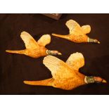 Flight of Beswick Pheasant wall plaques