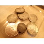 Box of silver world coinage