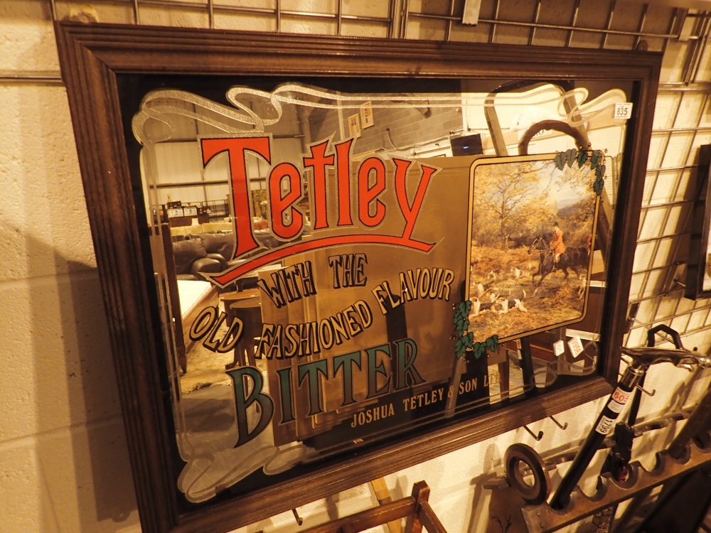 Large Tetley Walker advertising mirror 9