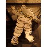 Cast metal Michelin Man wall plaque L: 3