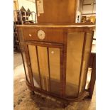 Vintage display cabinet with Smiths cloc