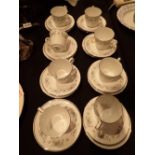 Set of eight Noritake cups saucers and s