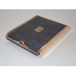 1920/30s Cartier Paris 18ct and gilt metal shagreen cigarette/card case with ruby cabochon to thumb