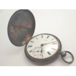 Hallmarked silver pocket watch by Brysons Edinburgh movement signed Robert Bryson