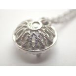 Tacori halo pendant on necklace stamped 925 C/Z