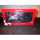 Minichamps 1/12 Scale 122 040291 Ducati 999RS Leon Haslam WSB 2004 Boxed