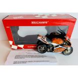 Minichamps 1/12 Scale 122 031252 Ducati 998R F02 James Toseland WSB 2003 hand signed with