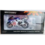 Minichamps 1/12 Scale 122 073046 Yamaha YZR M1 Valentino Rossi Fiat Yamaha Team MotoGP 2007 Boxed