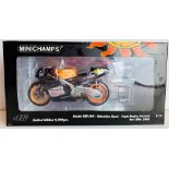 Minichamps 1/12 Scale 122 006186 Honda NSR 500 Valentino Rossi Team Nastro Azzurro Test Bike 2000