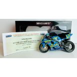 Minichamps 1/12 Scale 122 042202 Suzuki GSX R1000 John Reynolds Team Rizla hand signed with