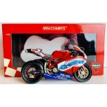 Minichamps 1/12 Scale 122 052236 Ducati 999 F04 Gregorio Lavilla BSB 2005 hand signed