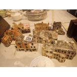 Collection of Tey Pottery Britain miniature cottages