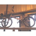 Folding shopper bicycle with basket and rack 6 speed Shimano aluminium frame