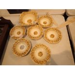 Crown Ducal Florentine pattern dessert set