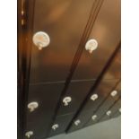 Steel plate Links Lockers six compartment locker with padlock and locking mechanism ( option on