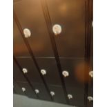 Steel plate Links Lockers six compartment locker with padlock and locking mechanism ( option on