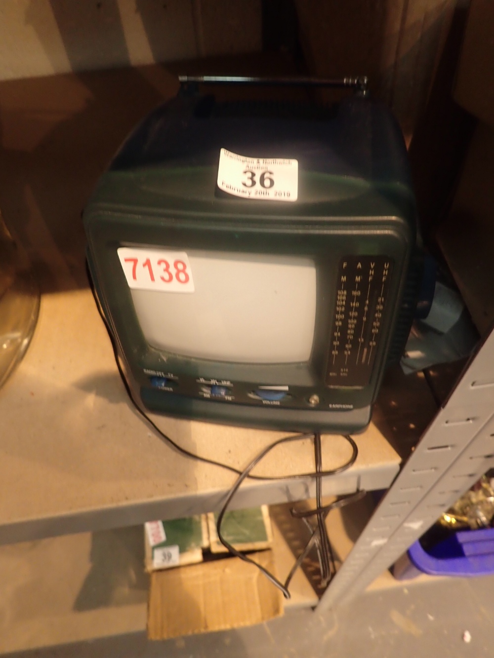 Vintage mini TV / radio screen ( will require digi box ) CONDITION REPORT: The