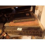 Antique books late Victorian and a 1940 diary