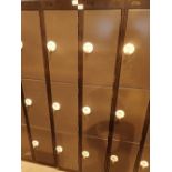 Steel plate Links Lockers six compartment locker with padlock and locking mechanism ( option on