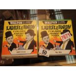 Two Walton 8 mm Laurel and Hardy films Hog Wild and Dirty Work