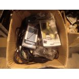 Box of mixed electricals including chargers