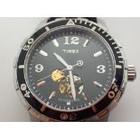 Timex gents automatic watch with keyhole