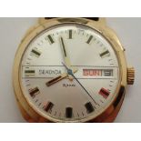 Sekonda gents manual wind vintage gold p