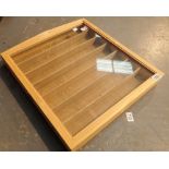 Glazed wood display cabinet