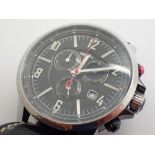 DKNY gents chronometer on leather strap