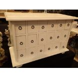 White wooden spice cabinet