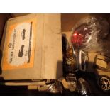 Box of vintage car indicators lenses and