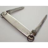 925 silver penknife on 925 silver chain