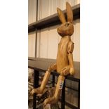 Wooden shelf rabbit H: 50 cm