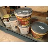 Mixed lot of un opened Ronseal timber care and other paints