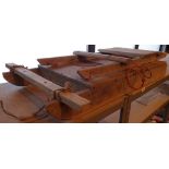 Two vintage wooden sledges