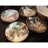 Collectors plates Egyptian and fairground etc