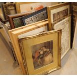 Large collection of mixed framed prints