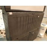 Outdoor pllastic storage container 49 x 55 x 117 cm