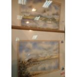 Pair of watercolours of Lake District scenes signed B Black