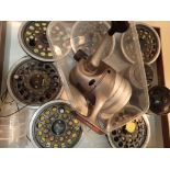 Six spare fly spools For Stratos 7000 reel and Shimano Aero 5-8 spools