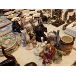 Collection of mixed ceramics including Coalport figurine